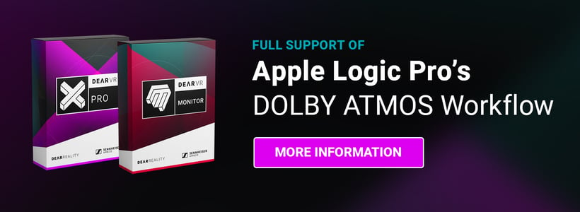 Full Support of Apple Logic Pro's M1 Dolby Atmos Workflow